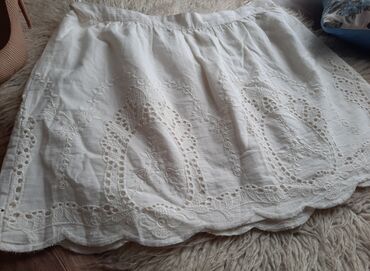 Skirts: M (EU 38), Mini, color - White