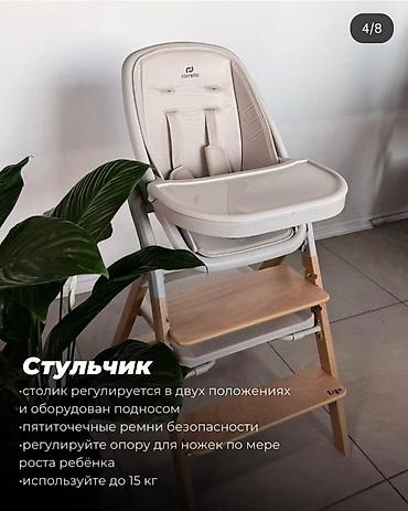 anex e type: Стульчик для кормления, Новый, Дерево, Трансформер, цвет - Серый, Самовывоз, Платная доставка — 3
