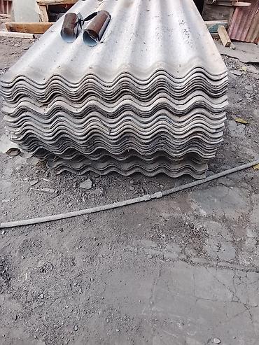 kohnə sifer: Dalğalı şifer dam örtüyü vərəqləri - Material: dalğalı şifer (boz — 1
