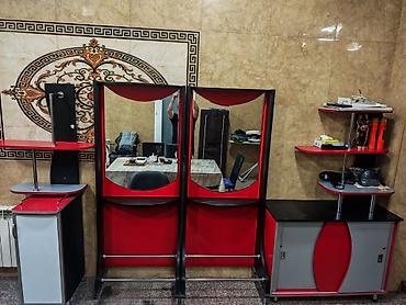 Salon, tibbi mebel: Gözəllik salonu üçün mebel dəsti - Komplekt: 2 ədəd iri güzgülü iş — 1
