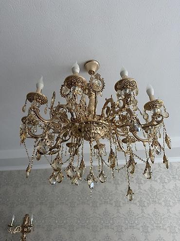 Люстры: Набор классических светильников в едином стиле: потолочная люстра и — 4