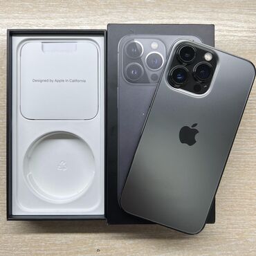самсунг гелакси а51: IPhone 13 Pro, Колдонулган, 256 ГБ, Black Titanium, Каптама, Куту, 79 %