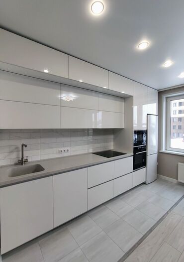 Sifarişlə mətbəx mebeli: Sifarişlə mətbəx dəsti, Özü çəkən petlələr, MDF — 4