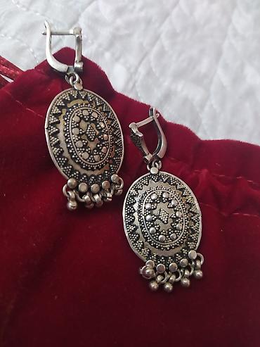 Серебряные серьги: Серебряные серьги, Проба 925, Женские — 6