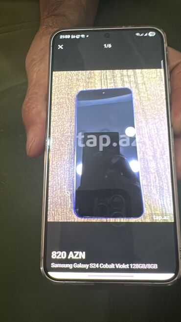 Samsung: Samsung Galaxy S24+, 256 GB, rəng - Göy, Sensor, Barmaq izi, Simsiz şarj