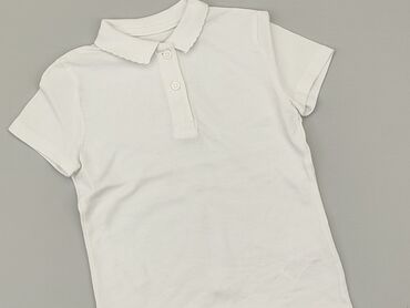 crop top biały: Koszulka, F&F, 3-4 lat, 98-104 cm, stan - Bardzo dobry