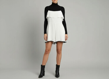 zara kombinezon bialy: Black, Women`s overall, size L