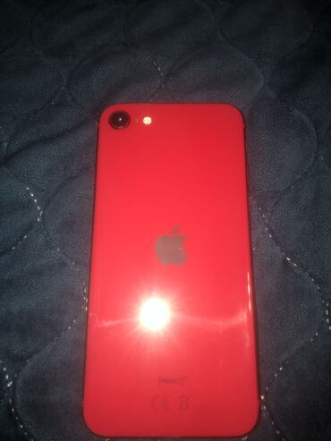 apple iphone se: IPhone SE 2020, 64 ГБ, Красный, Отпечаток пальца, Face ID