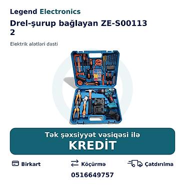 atverka desti: Elan başlığı: Drel-şurup bağlayan ZE-S00113 2, 48W Elan mətni: Legend — 1
