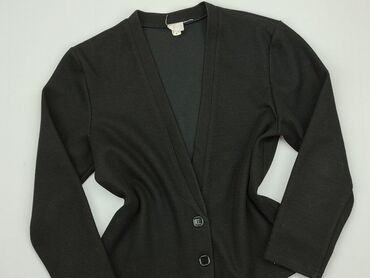 czarne t shirty damskie w serek: Knitwear, L (EU 40), condition - Good
