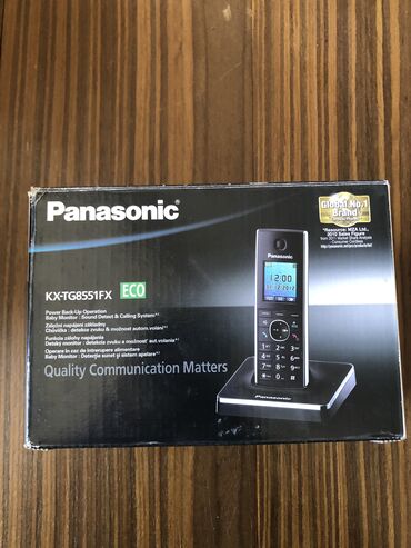 Stasionar telefonlar: Stasionar telefon Panasonic, Simsiz, Yeni, Ünvandan götürmə, Pulsuz çatdırılma