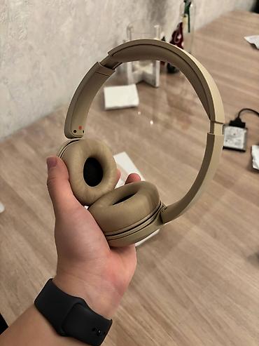 Qulaqcıqlar: İşlənmiş Simsiz (Bluetooth) Qulaqcıqlar, Sony, rəng - Bej — 4