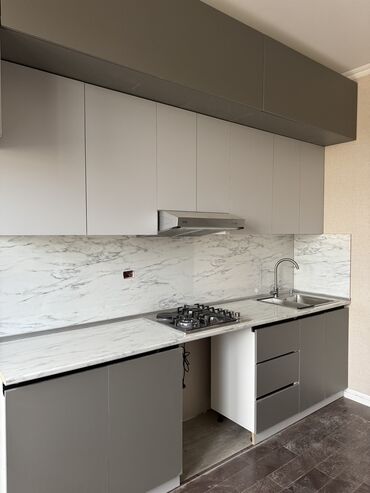 Sifarişlə mətbəx mebeli: Sifarişlə mətbəx dəsti, Özü çəkən petlələr, MDF, Kredit var, Pulsuz çatdırılma — 2