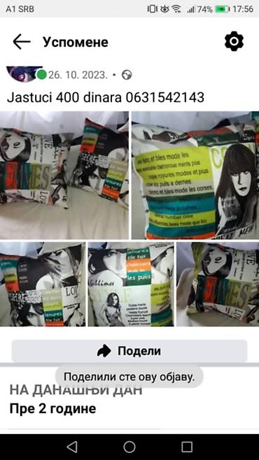 Jastuci: Jastuci 10 cm dezen po izvoru — 25