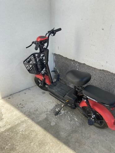 vlastite i zajednicke imenice 2 razred: Električni bicikl crvene boje sa pomoćnim pedalama, idealan za gradsku