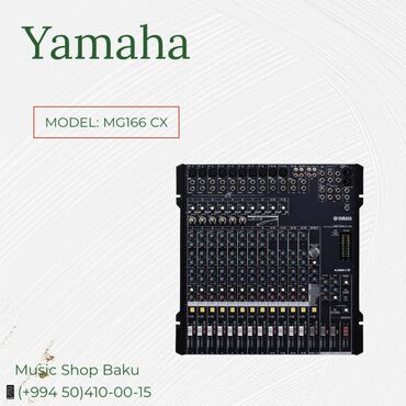 ipod baku: Yamaha Mikşer Model: MG166 CX 🚚Çatdırılma xidməti mövcuddur