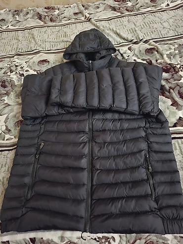 Куртки: Мужская куртка, 8XL, Б/у, цвет - Черный, Самовывоз, Платная доставка — 8