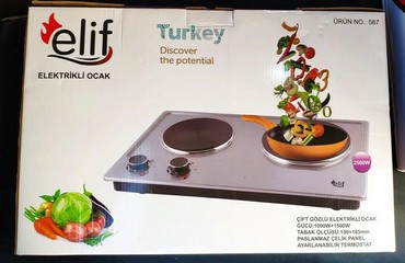Plitələr və bişirmə panelləri: Elektrik plite plitə Elif turk istehsali Tek gozlu 40 azn Cüt gozlu