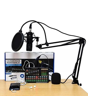 mikrofon bm 800 cena: 🎤 Leedor V10X Pro + BM800 Mikrofon Seti – Canlı Yayım və Studya Üçün — 2