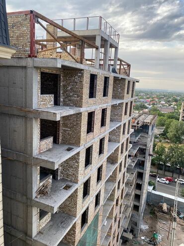 бишкек кварира: 1 бөлмө, 49 кв. м, Элитка, 12 кабат, ПСО (өзү оңдоп түзөтүп бүтүү үчүн)