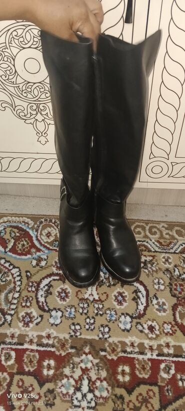 женская обувь размер 36 37: Сапоги, 36, цвет - Черный