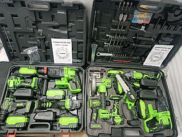 Наборы электроинструментов: Многофункциональный набор аккумуляторного электроинструмента 21V — 1