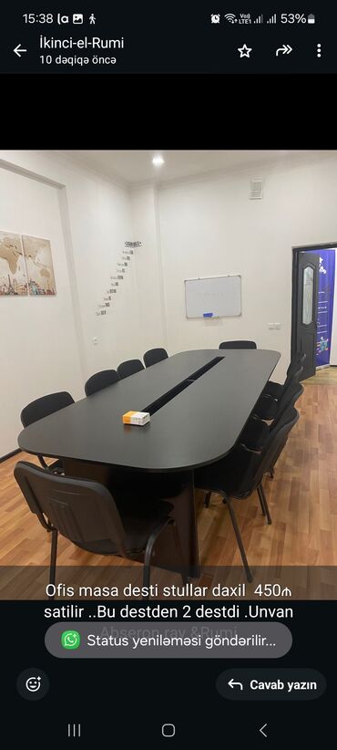Ofis masaları: İşlənmiş, Konfrans zalı üçün, Oval masa