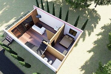 Продажа коттеджей и домов: Современный двухэтажный дом-шале с панорамным остеклением и террасами — 5