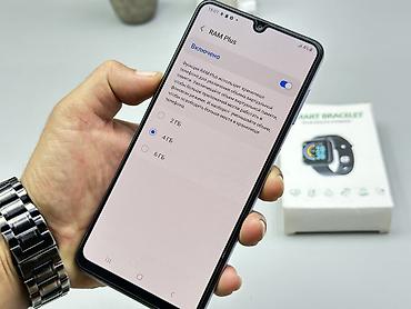 Мобильные телефоны и аксессуары: Samsung Galaxy A22, Б/у, 128 ГБ, цвет - Фиолетовый, 2 SIM — 6
