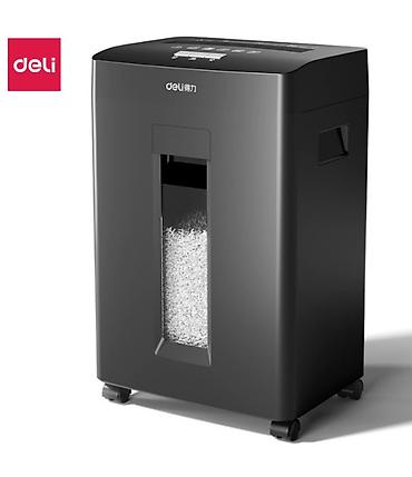 Шредеры: Шредер для бумаги deli GA310 - Тип резки: перекрестная (уровень — 2