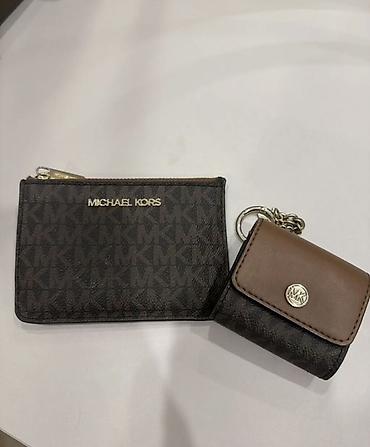 барсетка michael kors: Карточница/кошелёк Michael Kors + чехол для наушников. Оригинал — 1