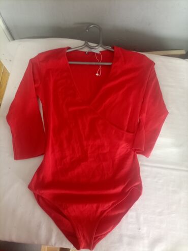 ženska bodi košulja: Zara, S (EU 36), M (EU 38), bоја - Crvena