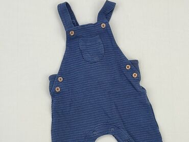 spodnie dzwony dla chłopca: Dungarees, Next, 0-3 months, condition - Very good