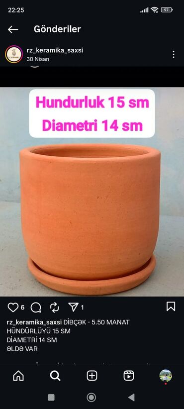 Bitkilər üçün dibçəklər: Salam hündürlük 13 sm dibcek - 4.50 manat hündürlük 15 sm dibçək - 6 -da lalafo.az — 5 Bitkilər üçün dibçəklər: Salam hündürlük 13 sm dibcek - 4.50 manat hündürlük 15 sm dibçək - 6 — 5