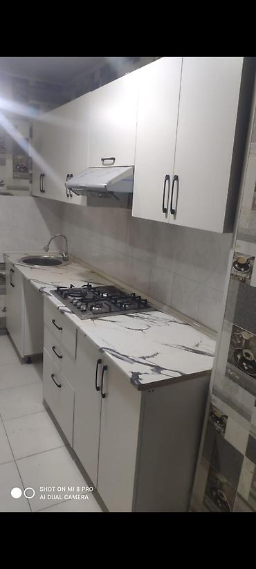 2 ci el sobalar: Mətbəx mebeli satılır 350₼. Ölçü 2.60. Üzərində qaz moyka aspirator — 1