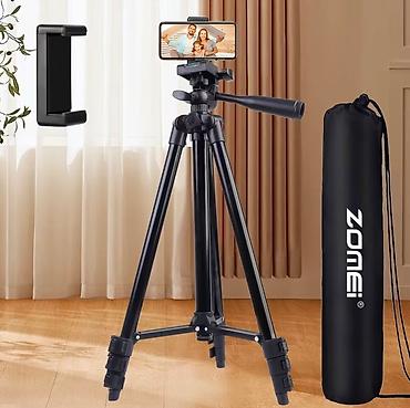 Telefonlar üçün tripod. Güçlü aluminum korpus - üzərindəki hessas