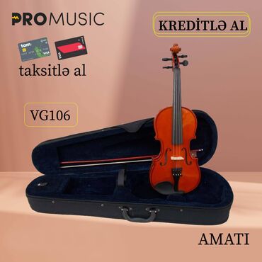 скрипка и электрогитара: Tələbələr üçün Keyfiyyətli skripka Üst şam ağacı Arxa və yanlar