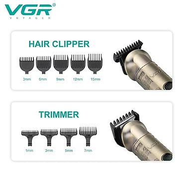 sac maşinka: VGR 109 - Universal Trimmer dəsti 5in1 6000RPM 1200mah TYPC . 🆕Bütün — 6