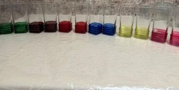 Qrafinlər və səhənglər: Şüşə salat qabları dəsti – 3 ədəd - Material: şəffaf qalın şüşə - — 4