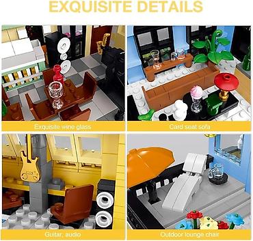 Игрушки: Конструкторы "Городской ресторан, отель и офис🔥🔥 1400+ деталей — 8