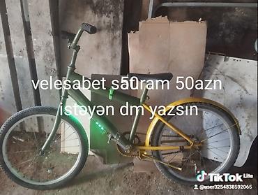 Velosipedlər: VeloSiped satılır. - Şəhər tipli sadə model - 26'' təkərlər - — 1