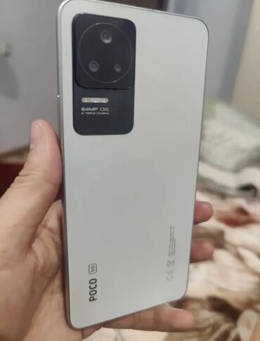 приём старой бытовой техники: Poco F4, Б/у, 256 ГБ, цвет - Белый, 1 SIM, 2 SIM, eSIM