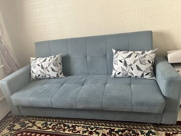 мебель диван: Цвет - Голубой, Б/у