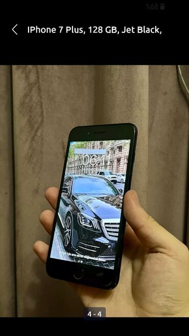 barter iphone: IPhone 7 Plus, 128 ГБ, Jet Black, Отпечаток пальца, Беспроводная зарядка