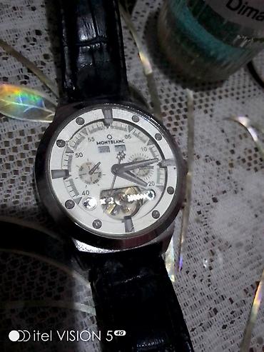 basak: Montblanc üslublu mexaniki qol saatı - Korpus: polad rəngli metal — 1