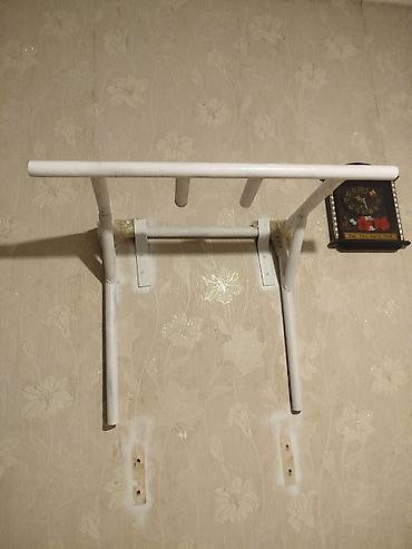 ev ucun turnik: Divar üçün turnik (çəkic çubuğu) - Material: metal boru konstruksiya — 1