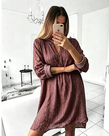 mango suknje: Ženska košulja-haljina sa prugama - Kroj: ležeran, ravna linija sa — 7