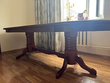 study table: Большой стол из натурального карагача. Производство Кыргызстан. длина — 2