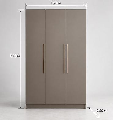 мебели каракол: Трёхдверный шкаф-купе/распашной в современном минималистичном стиле — 1