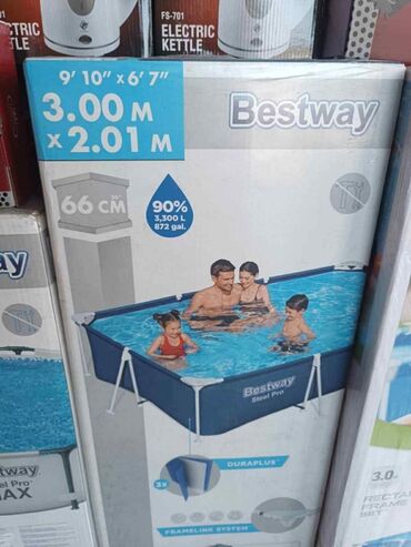 helanke sa mrezicom: BAZEN BESTWAY STEEL PRO, sa metalnom konstrukcijom i filter pumpom
